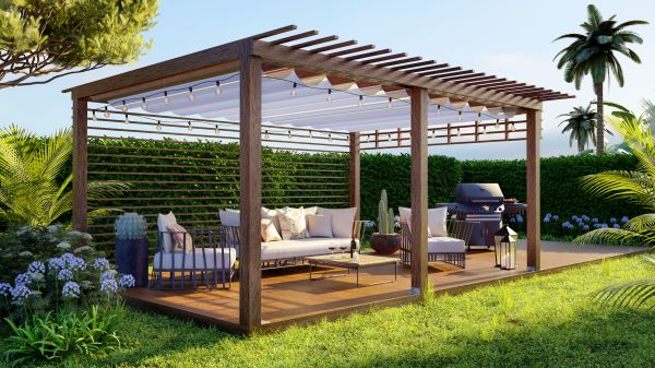 Pergola Assembly in Winter Park