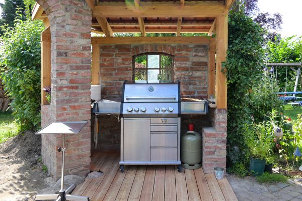Propane Grill Assembly in Winter Park